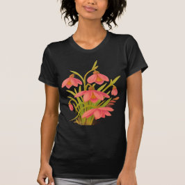 Camiseta Black, Pink and Green Floral T-shirt