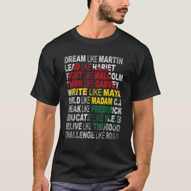 Camiseta Black Power Shirt History Month African American P (Frente)