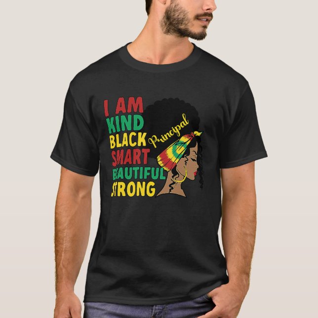 Camiseta Black Principal African American School Principal (Frente)