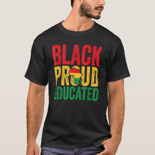 Camiseta Black Proud Educado Professor Black History Month