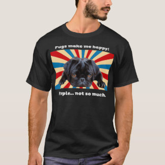 Camiseta Black Pug Está Infelizmente Bonita Design Para Pro