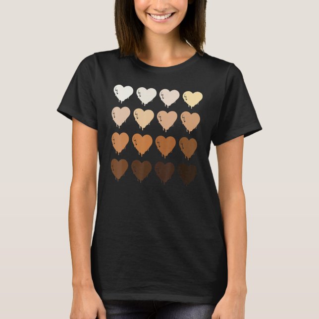 Camiseta Black Queen Afro Melanin Shades Love African Ameri (Frente)