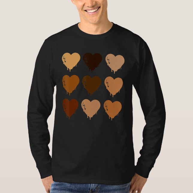 Camiseta Black Queen Afro Melanin Shades Love African Ameri (Frente)