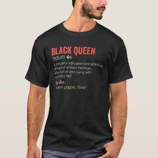 Camiseta Black Queen Birthday Melanin Women Sista Girl Afro