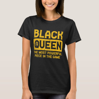 Camiseta Black Queen Chess Black History Primavera BLM Afri