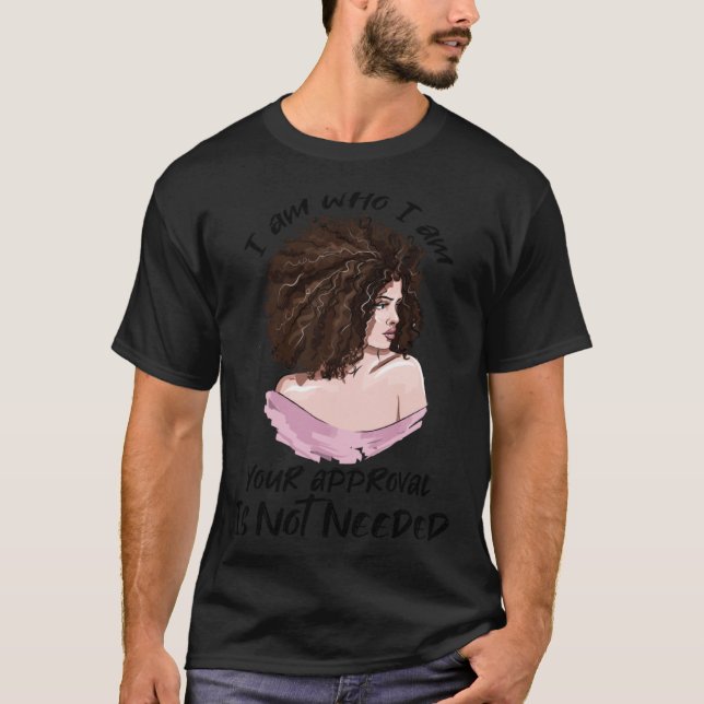 Camiseta Black Queen Lady Curly Natural Afro African Americ (Frente)