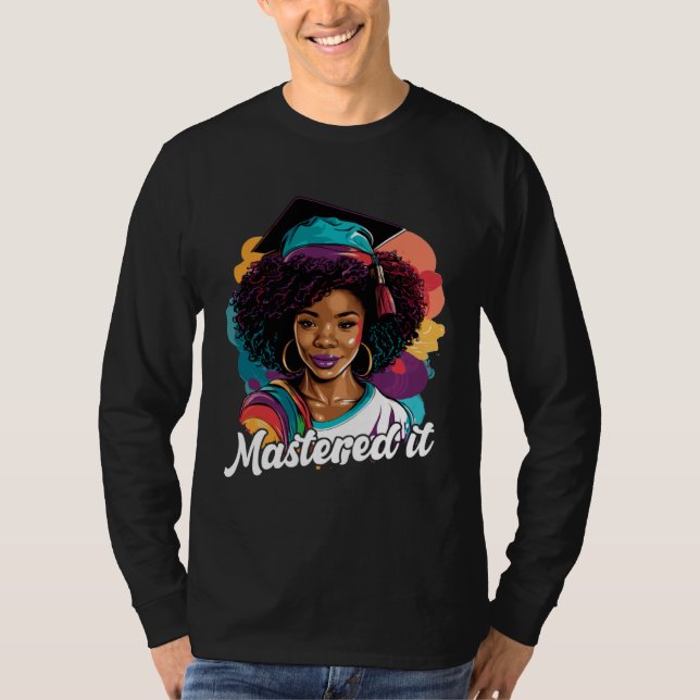 Camiseta Black Queen Masters Graduation Girl Mastered It  2 (Frente)