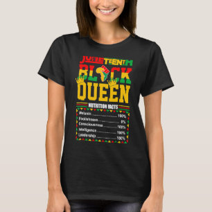 Camiseta Black Queen Nutrition Facts Black History Mont Bl