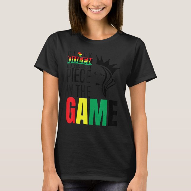 Camiseta Black Queen The Most Powerful Piece The Game Black (Frente)
