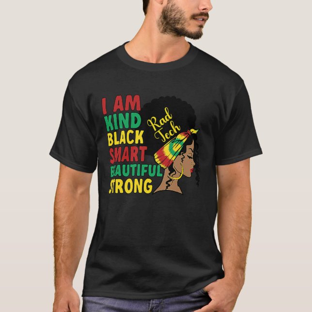 Camiseta Black Rad Tech African American Radiology Tech  1 (Frente)