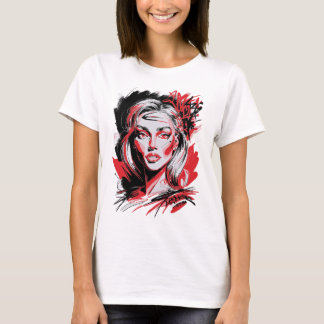 Camiseta Black & Red Woman 2