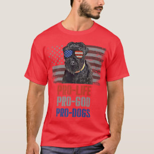 Camiseta Black Russian Terrier Pro Life Pro God Pro Dogs Pr