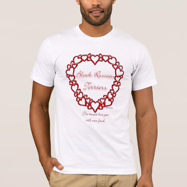 Camiseta Black Russian Terrier True Love (Frente)
