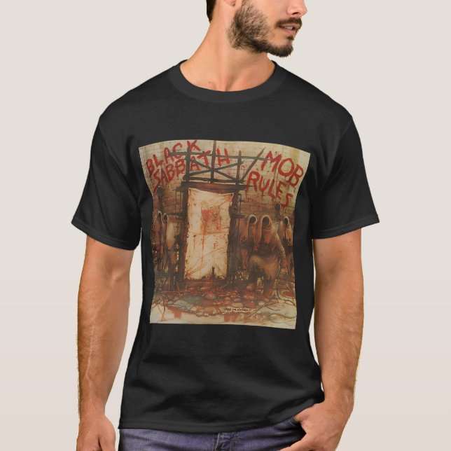 Camiseta Black Sabbath - Mob Rules (Frente)