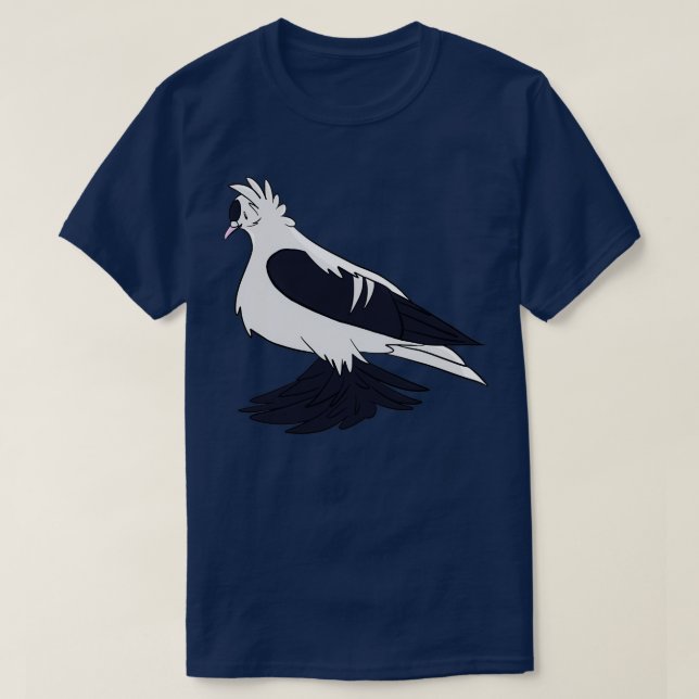 Camiseta Black Saxon Fairy Swallow Pigeon (Frente do Design)
