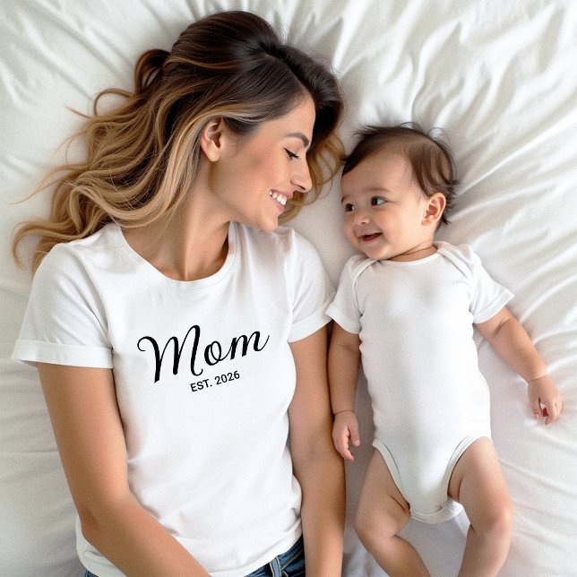 Camiseta Black Script Established Mom (Criador carregado)