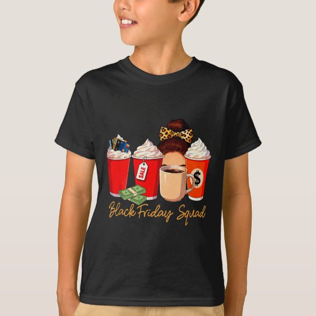 Camiseta Black Shopng Friday Squad Coffee C Coffee Lover  (Frente)