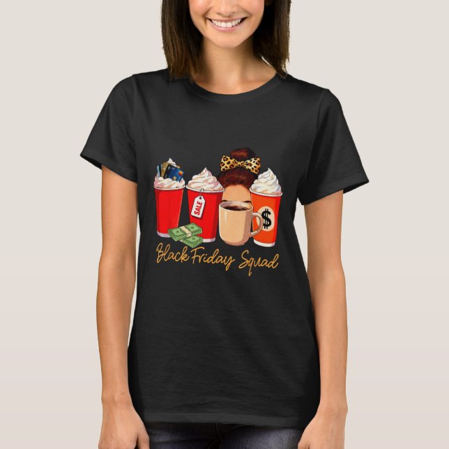 Camiseta Black Shopng Friday Squad Coffee C Coffee Lover  (Frente)