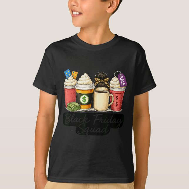 Camiseta Black Shopng Friday Squad Coffee C Coffee Lovers  (Frente)