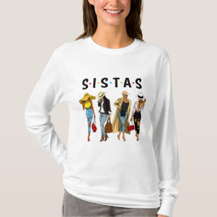 Camiseta Black Sistas Queen Melanin African American Women