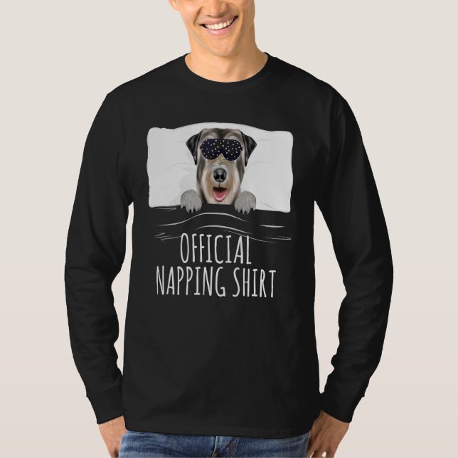 Camiseta Black Sleep Mask Irish Wolfhound Oficial (Frente)