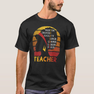 Camiseta Black Smart Teacher Afro Love Melanin African Amer