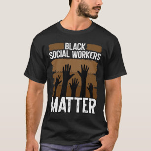 Camiseta Black Social Worker Africano-Americano