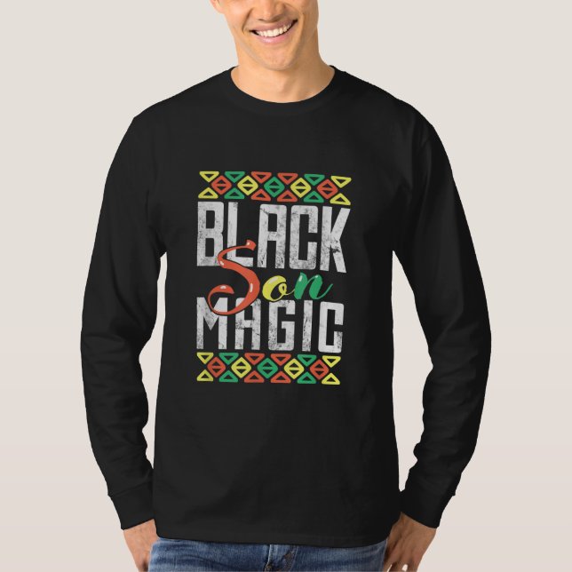 Camiseta Black Son Magic African American Black Orgulho Men (Frente)