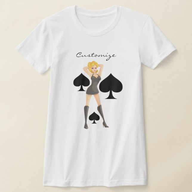 Camiseta Black Spades Blona Queen Thunder_Cove (Postura )