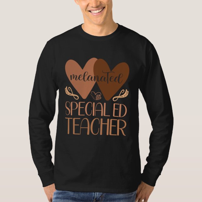 Camiseta Black Special Ed Teacher Black History Women Afric (Frente)