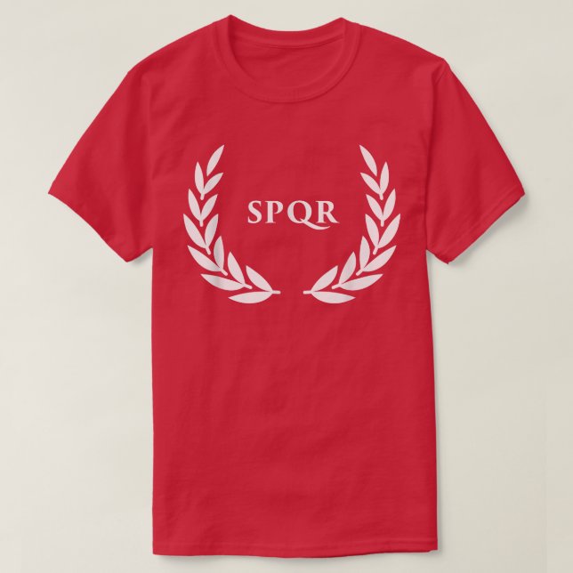 Camiseta Black SPQR Rome Caesar  (Frente do Design)