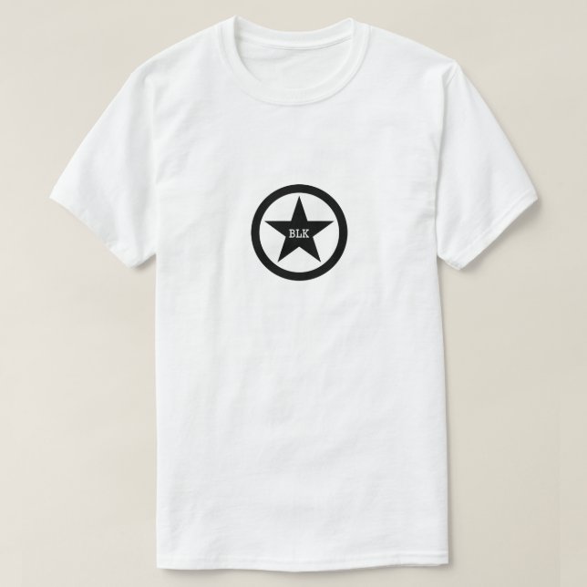 Camiseta Black Star Shield (Frente do Design)