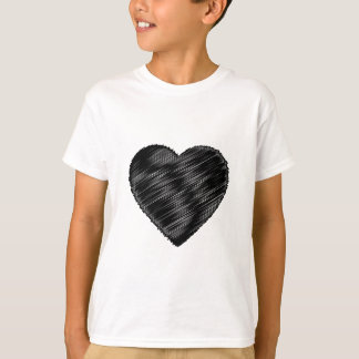 Camiseta Black Strip Heart