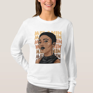 Camiseta Black Strong Girl Afro Love Melanin African Americ