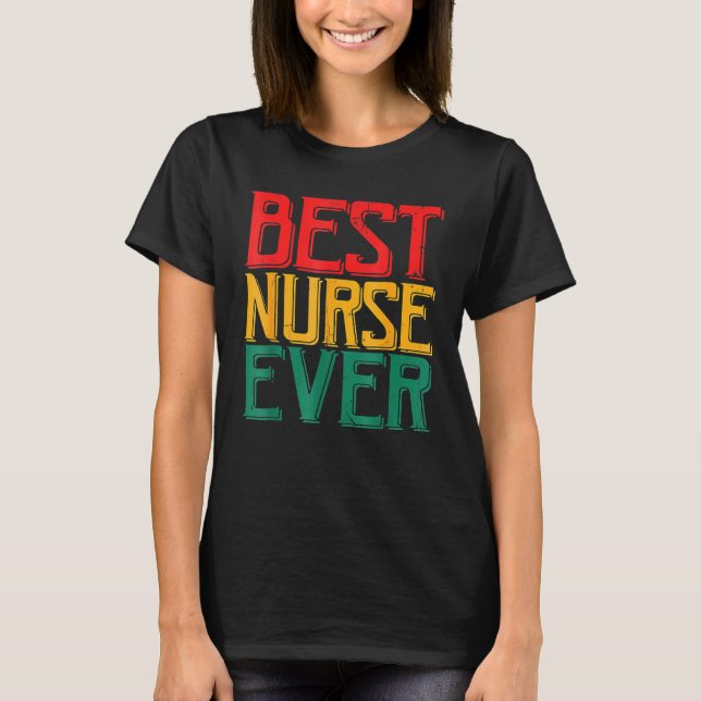 Camiseta Black Strong Nurse Afro Love Melanin African Ameri (Frente)