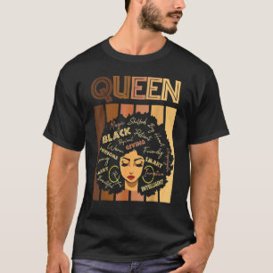 Camiseta Black Strong Queen Afro Love Melanin African Ameri