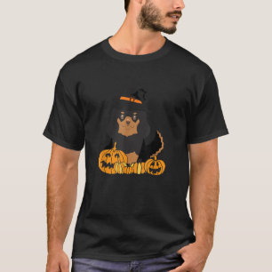 Camiseta Black Tan Cavalier King Charles Spaniel Dog Hallow