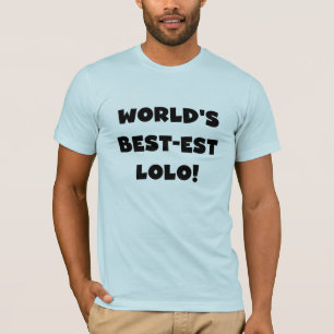 Camiseta Black Text Best Lolo T-shirts e presentes