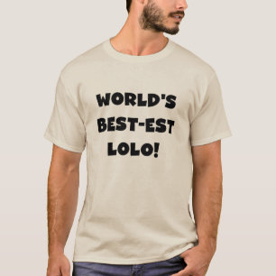 Camiseta Black Text Best Lolo T-shirts e presentes