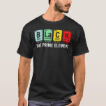Camiseta Black The Prime Element Chemistry Science Black Hi<br><div class="desc">Preto A Ciência Da Química De Primeiro Elemento História Negra.</div>