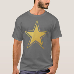 Camiseta Black TWith Gold Stars BlackGold Star CUTE 