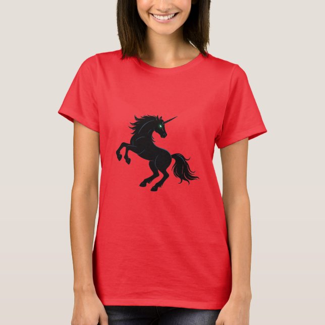 Camiseta Black Unicorn (Frente)