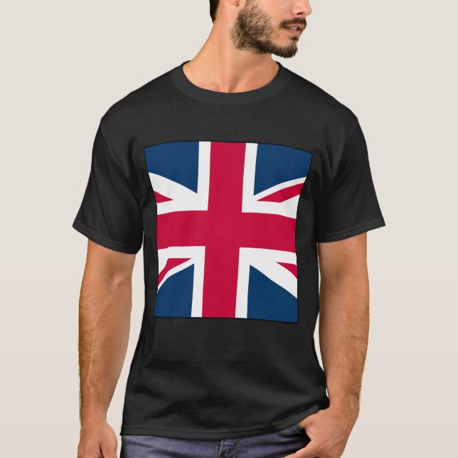 Camiseta Black Union Jack T-shirt Large Square Version (Frente)