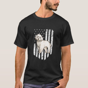 Camiseta Black White American Flag Maltês 4 De Julho Eua
