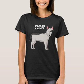 Camiseta Black & White Bull Terrier Dog Dad