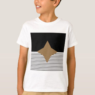 Camiseta Black White Colorblock e Brown Diamond