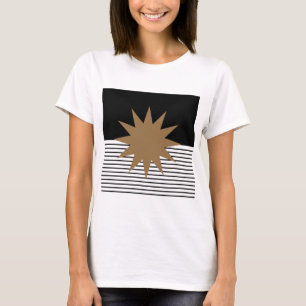 Camiseta Black White Colorblock e Brown Sun