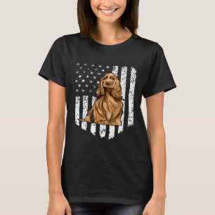 Camiseta Black White Flag English Cocker Spaniel 4
