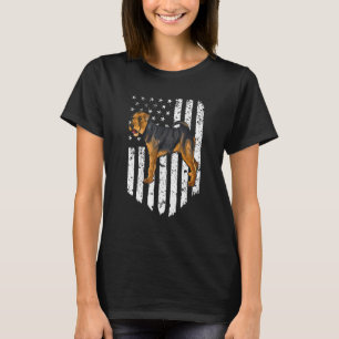 Camiseta Black White Flag Welsh Terrier 4º De Jul