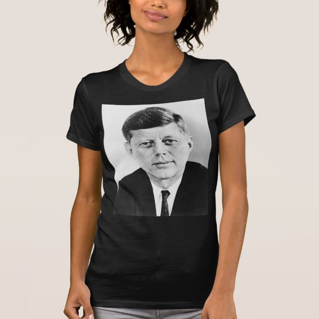Camiseta Black & White JFK John F. Kennedy (Frente)